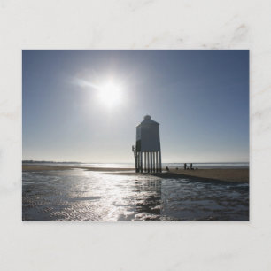 Postal El faro bajo, Burnham on Sea, Somerset, Reino Unid
