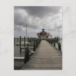 Postal El faro de las marismas de Roanoke