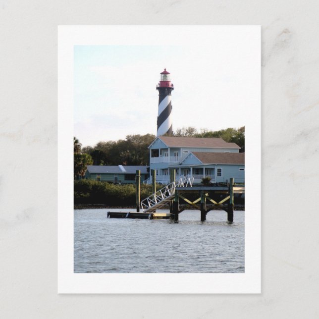 Postal El faro, St. Augustine (Anverso)