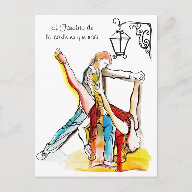 Postal El Farolito Tango (Anverso)