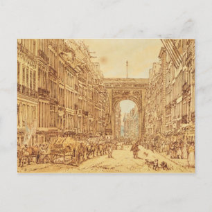 Postal El Faubourg y la Porte Saint-Denis, 1801