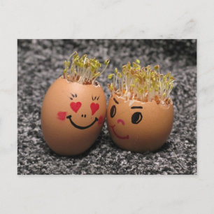Postal El fechar de dos eggmen