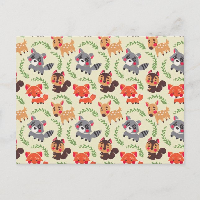 Postal El feliz amigo del bosque (Anverso)