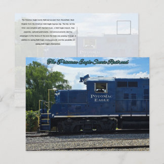 Postal El ferrocarril escénico Potomac Eagle