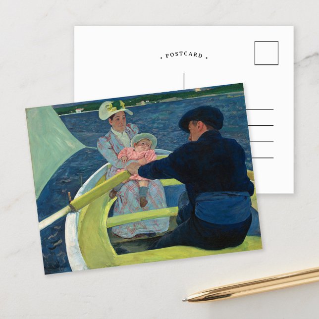 Postal El Fiesta de los barcos | Mary Cassatt (Subido por el creador)