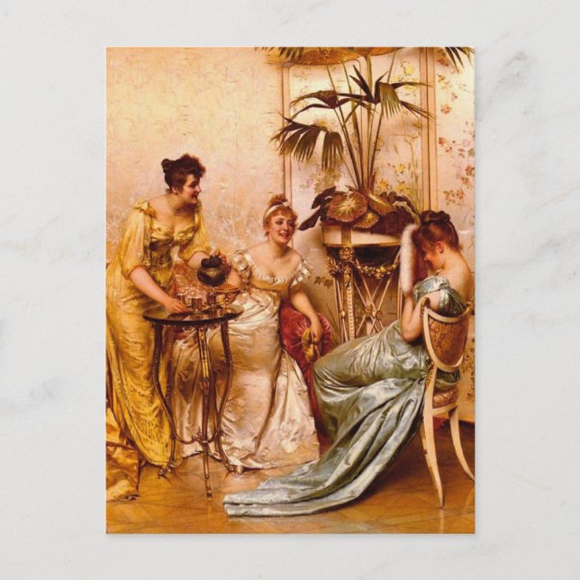 Postal El Fiesta del té (Anverso)
