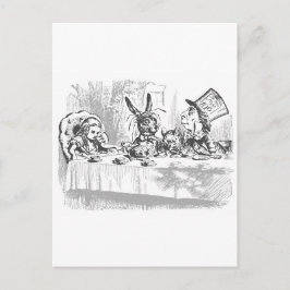 Postal El Fiesta del té de Mad Hatter