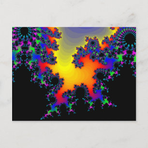 Postal El filo del fractal: