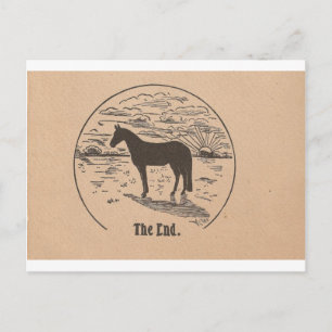 Postal El fin Black Beauty