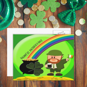 Postal El fin del arcoiris en el Día de San Patricio