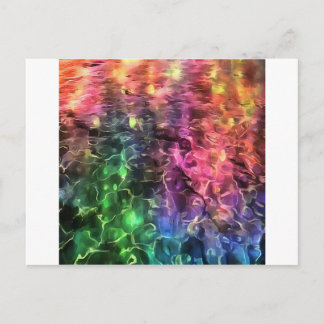 Postal El Fin Del Arte Abstracto Del Arcoiris