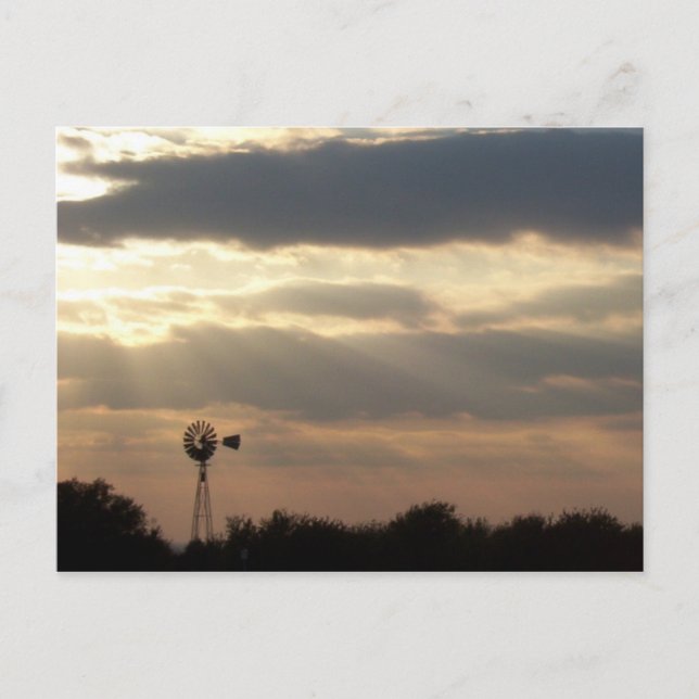 Postal El fin del día (Anverso)