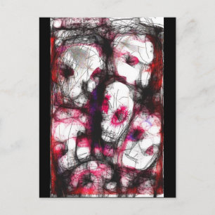 Postal El Fingerpainting de Digitaces de zombis levanta a