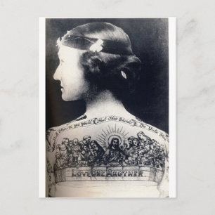 Postal El flapor tatuado - amarse el uno al otro