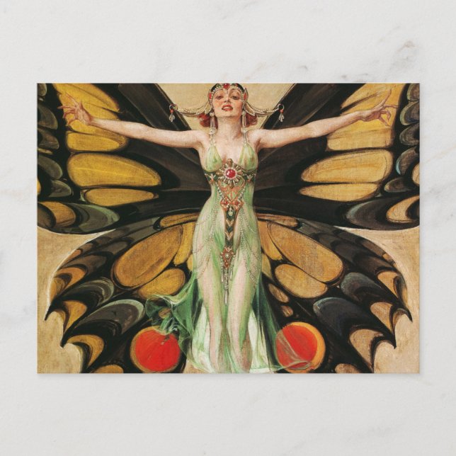 Postal El Flapper, 1922 por Joseph Christian Leyendecker (Anverso)