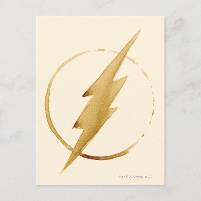 Postal El Flash | Emblema del pecho amarillo (Anverso)