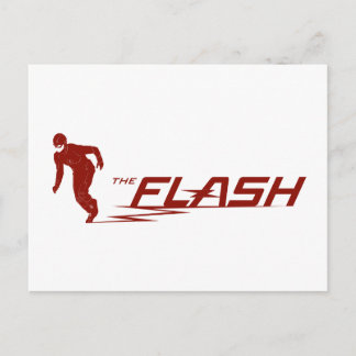 Postal El Flash | Logotipo del nombre del superhéroe