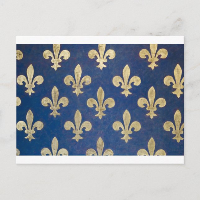 Postal El fleur-de-lis o fleur-de-lys (Anverso)