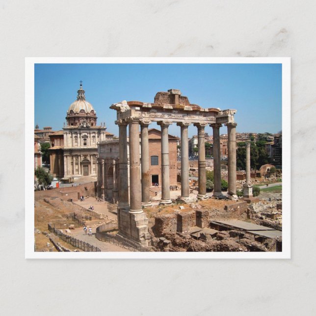 Postal El foro romano (Anverso)