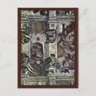 Postal El Fresco Del Techo En La Génesis De La Capilla Si