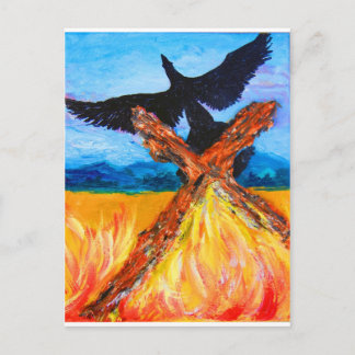 Postal El fuego del creciente Fénix