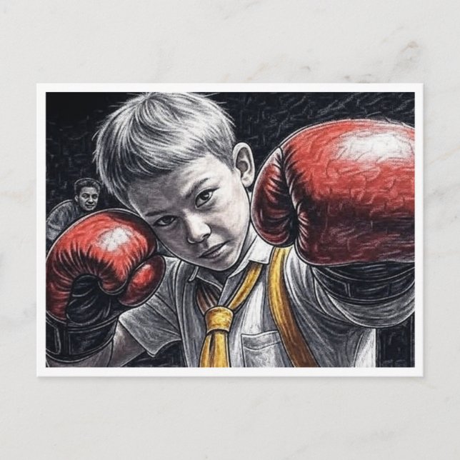 Postal "El fuego interior" (Anverso)