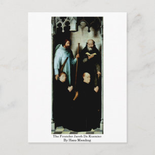 Postal El Fundador Jacob De Kueninc Por Hans Memling