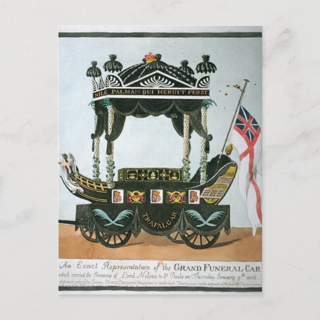 Postal El funeral de Lord Nelson el 9 de enero de 1806 (Anverso)