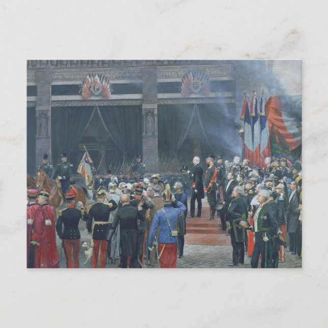 Postal El funeral de Louis Pasteur (Anverso)