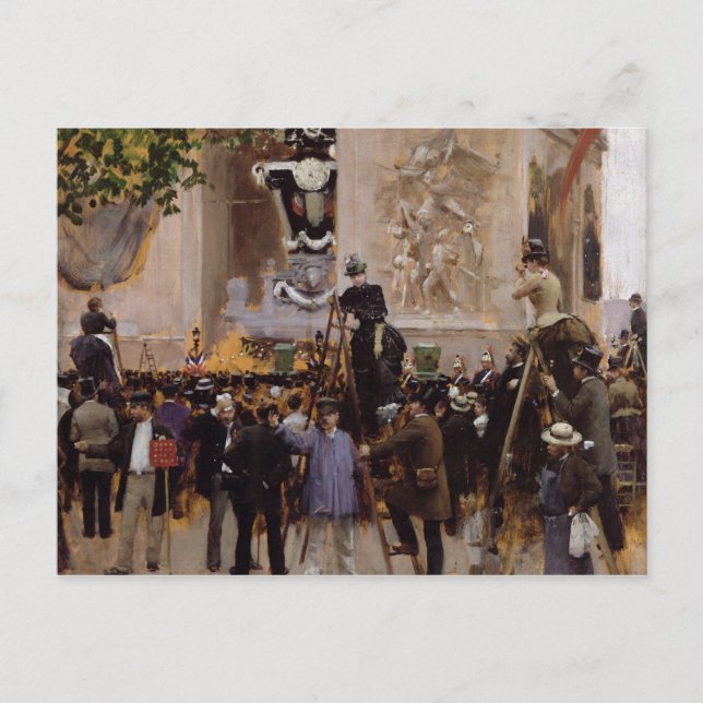 Postal El funeral de Victor Hugo (Anverso)