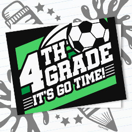 Postal El fútbol de 4º grado vuelve al colegio por primer