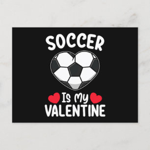 Postal El fútbol es mi deporte de San Valentín