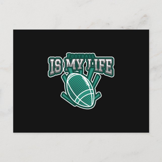 Postal El fútbol es mi vida (Anverso)