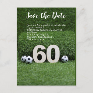 Postal El fútbol salva la fiesta de cumpleaños número 60