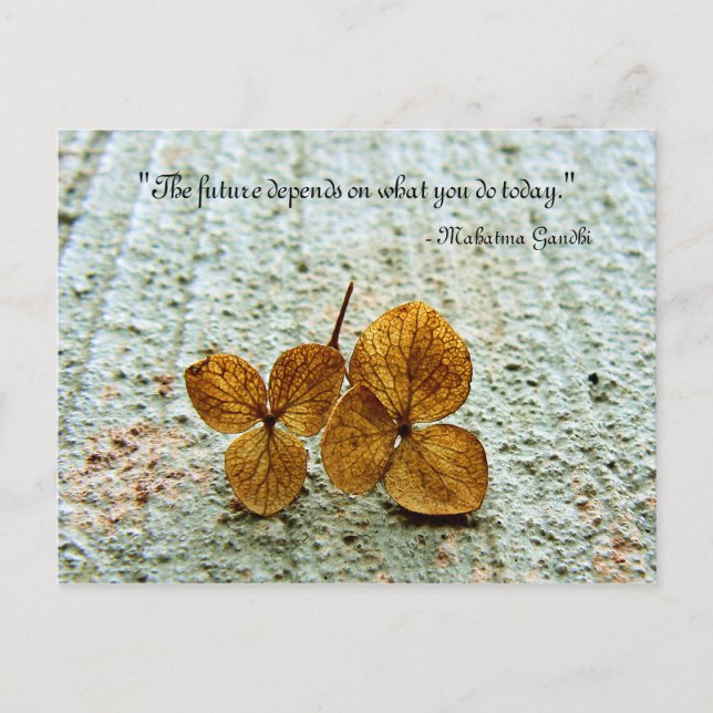 Postal 'El futuro depende de lo que hagas hoy' Postcard (Anverso)