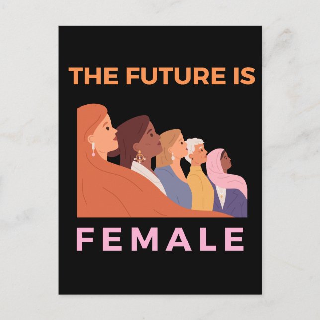 Postal El futuro es femenino (Anverso)