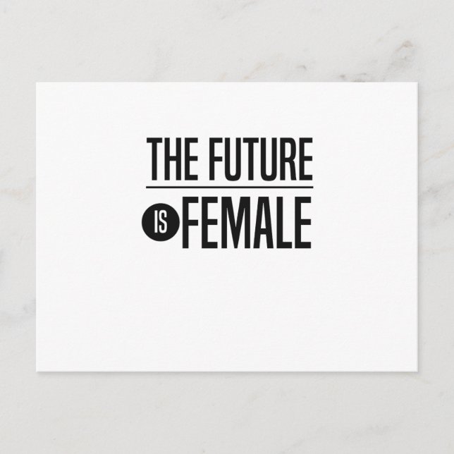 Postal El futuro es femenino (Anverso)