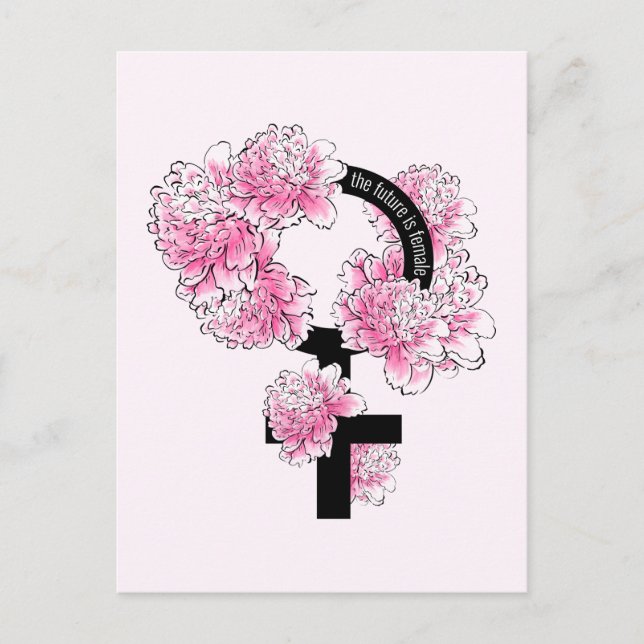 Postal El futuro es femenino (Anverso)
