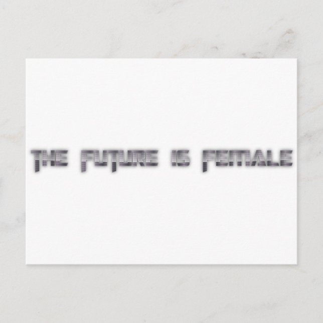 Postal el futuro es femenino (Anverso)