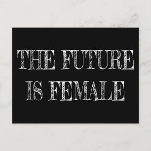 Postal El futuro es Femenino Vintage