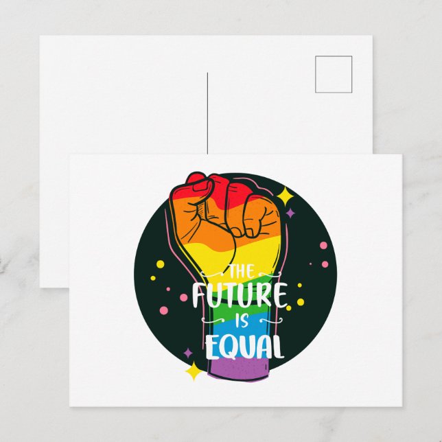Postal El futuro es igual de alto (Anverso / Reverso)