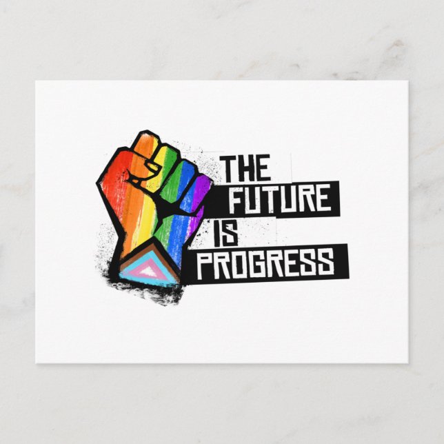 Postal El Futuro es Progreso (Anverso)