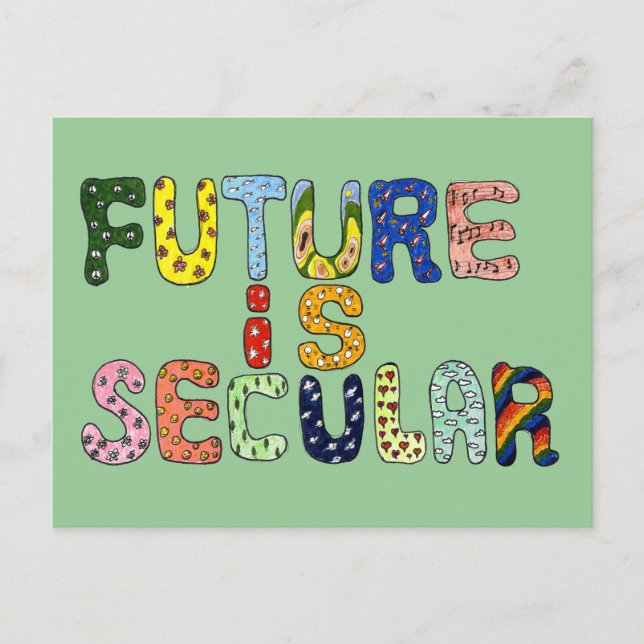 POSTAL EL FUTURO ES SECULAR (Anverso)