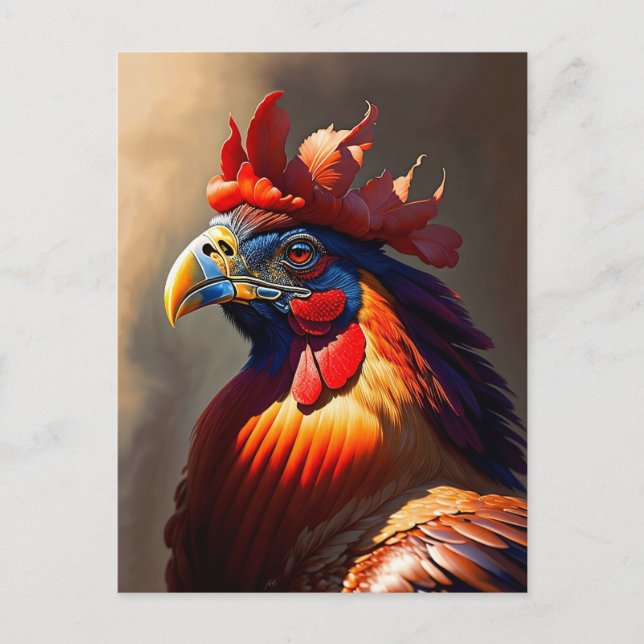 Postal el gallo (Anverso)