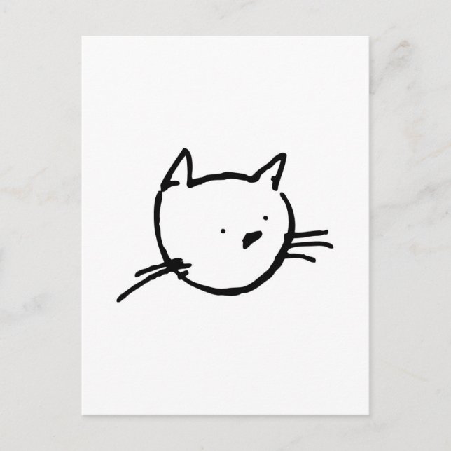 Postal El gato (Anverso)