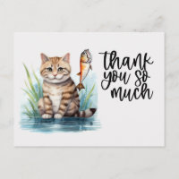 El gato de los amantes de la pesca está pescando
