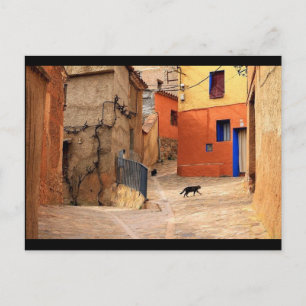 Postal El gato en mi calle, el arte