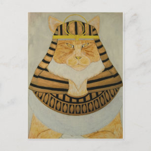 Postal El gato faraón
