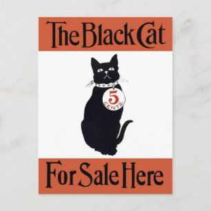 Postal El gato negro - Afiche de época