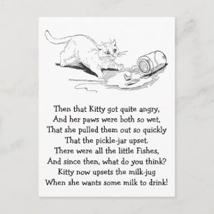 Postal El gato sobrepasa a Fish Jar
